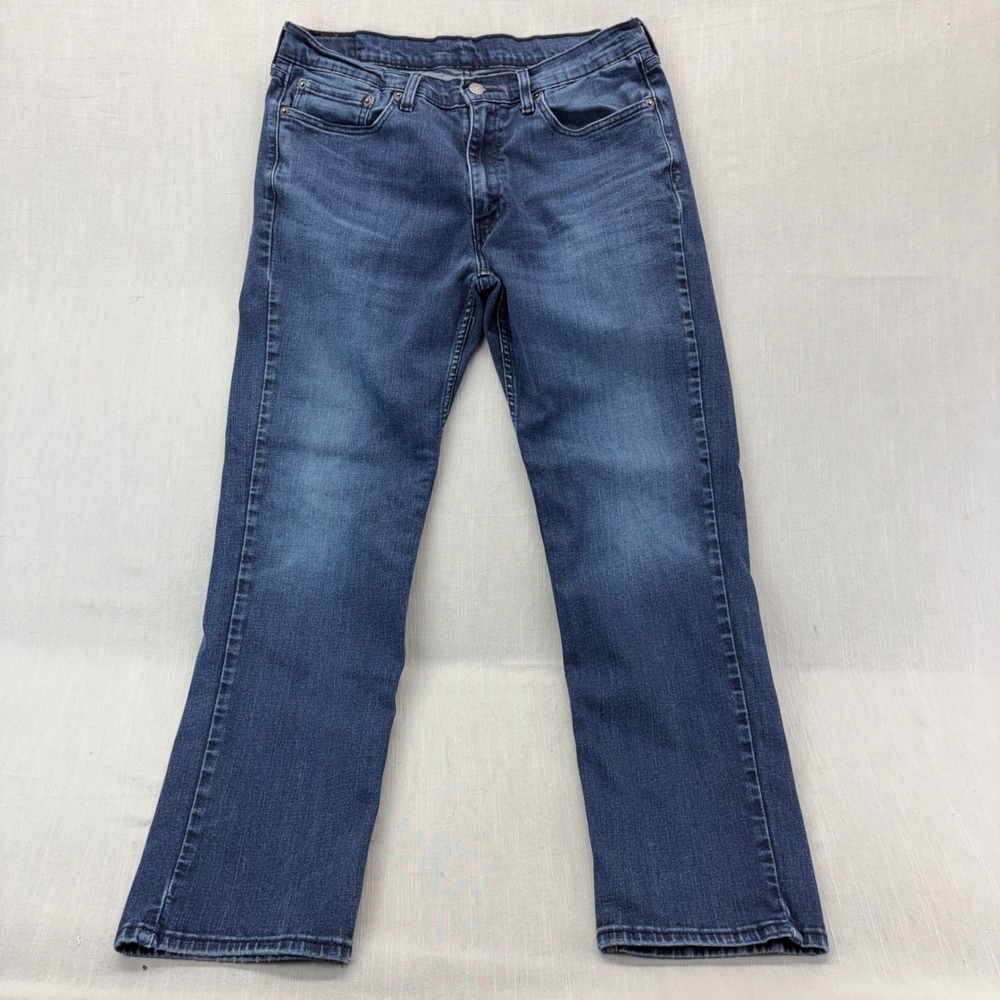 Levi's Jeans Mens 35x32 514 Straight Fit Blue Medium Wash Denim